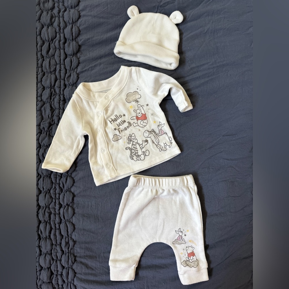 3FOR$12 Disney Baby Unisex Winnie The Pooh Welcome Home Set, Preemie